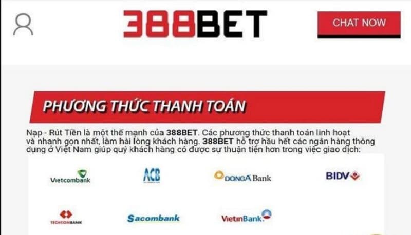 Hướng dẫn nạp và rút tiền tại 388bet